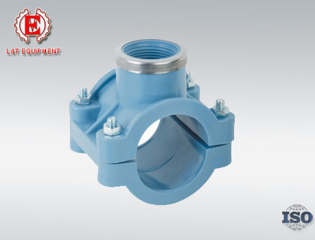 PP Compression Pipe Fittings Single Clamp Saddle